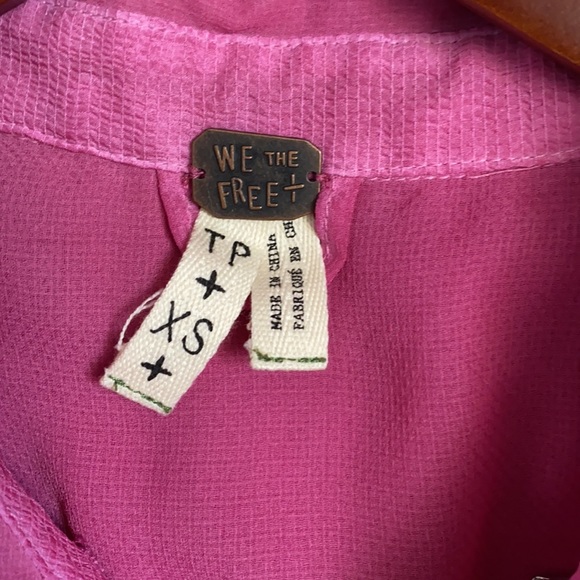 Free People sheer button down! Size XS! - Picture 6 of 7